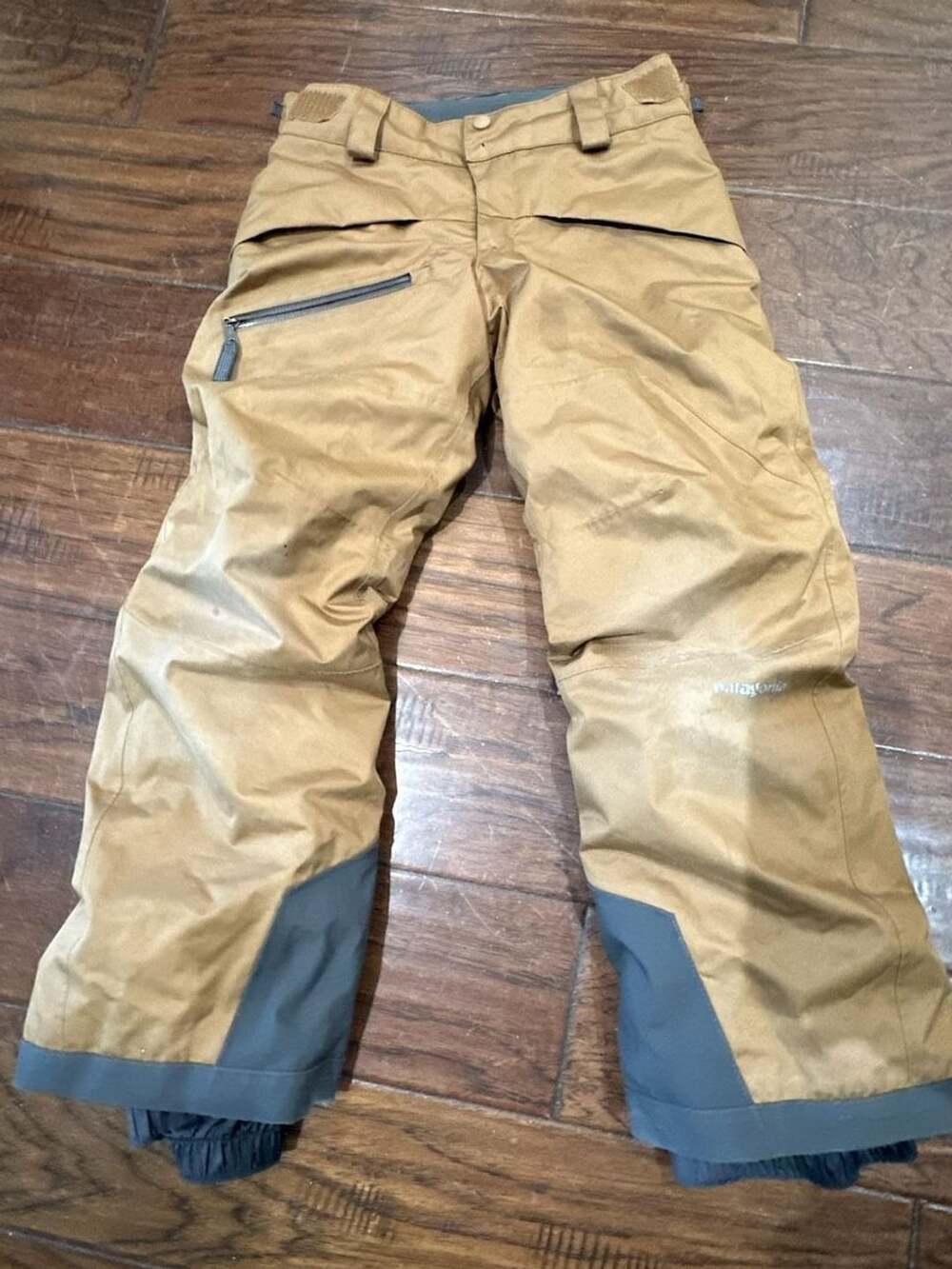 Patagonia Kids Snow Pants Size XS (5/6) Brown H2No Waterproof Ski Snowboard